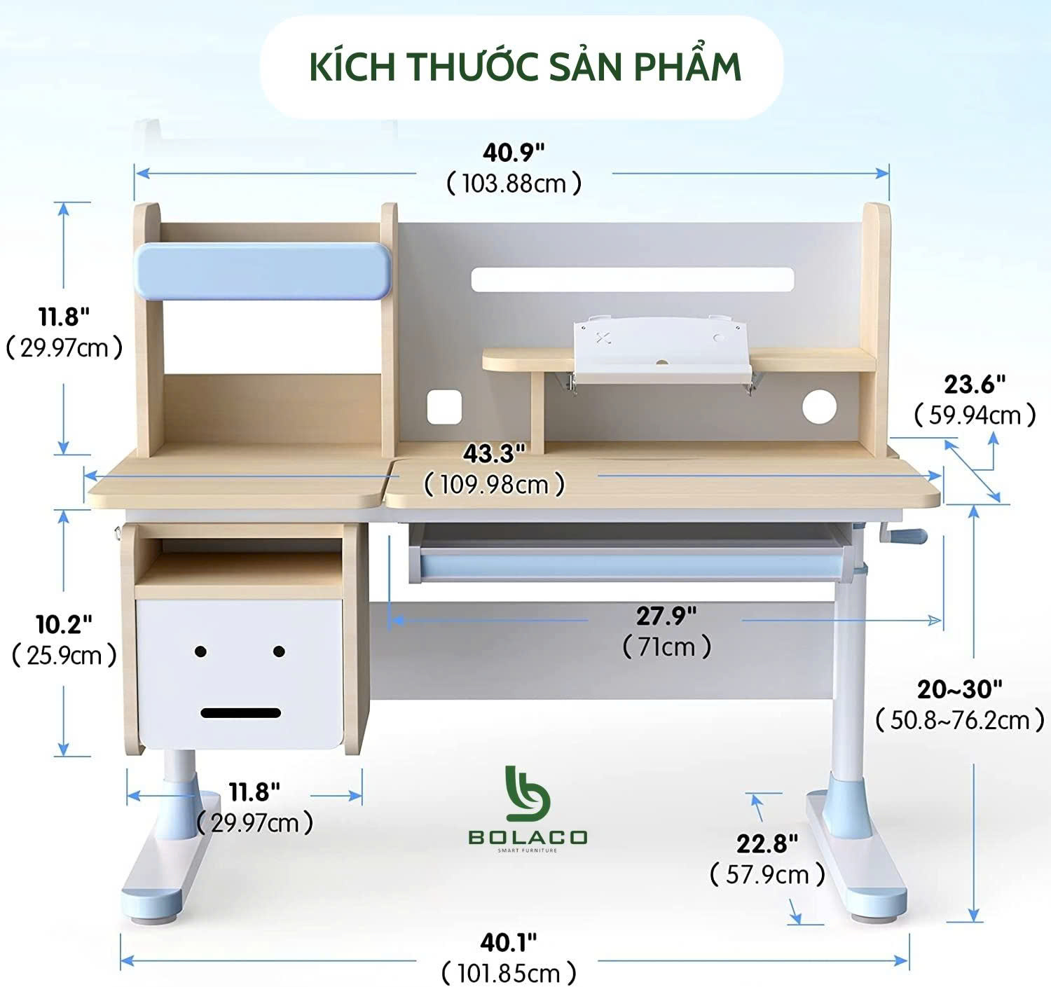 bàn học nhiều chức năng