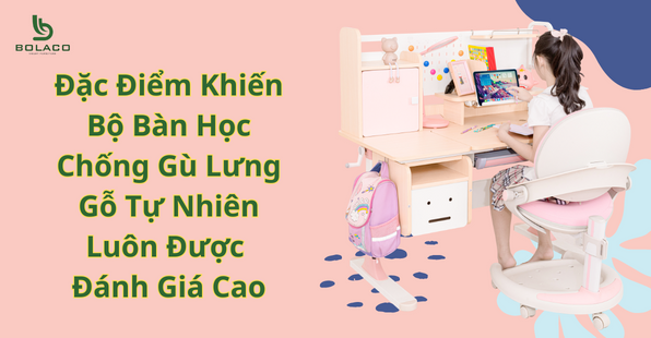 Đặc Điểm Khiến Bộ Bàn Học Chống Gù Lưng Gỗ Tự Nhiên Luôn Được Đánh Giá Cao