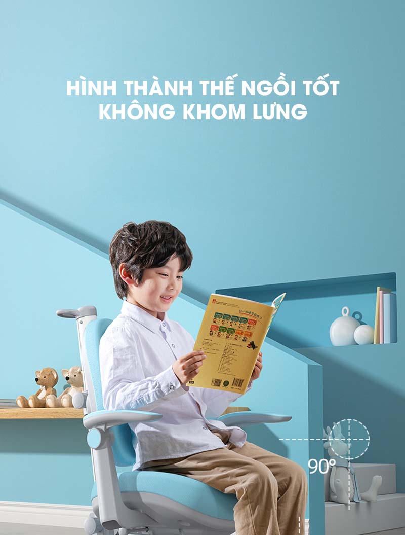 ghế ngồi học chống gù lưng cho bé