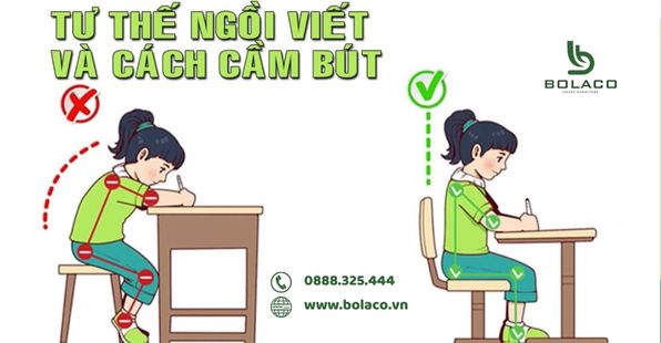 Hậu quả khó lường khi trẻ ngồi học sai tư thế