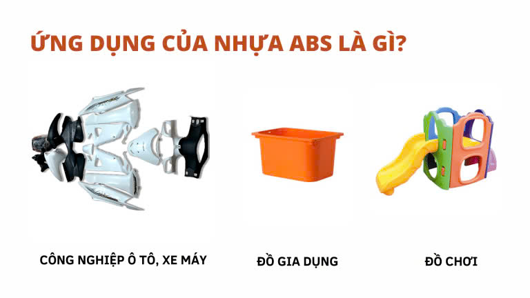 ứng dụng thực tế của nhựa abs